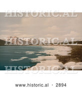 Historical Photochrom of Isefiorden, Spitzbergen, Norway by Al