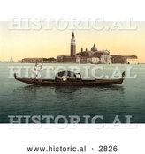 Historical Photochrom of Isola Di San Giorgio by Al
