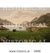 Historical Photochrom of Raftsund, Norway by Al