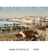 Historical Photochrom of Sousse, Tunisia on the Gulf of Hammamet by Al