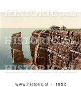 Historical Photochrom of the Hengst, North Point, Helgoland, Germany by Al