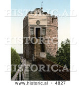 Historical Photochrom of the King Charles Tower, Chester, England, Cheshire, England, United Kingdom by Al
