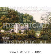 Historical Photochrom of the Old Ogwell Mill in Newton Abbott Devon England UK by Al