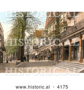 Historical Photochrom of the Pantiles in Royal Tunbridge Wells Kent England UK by Al