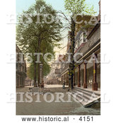 Historical Photochrom of the Pantiles in Tunbridge Wells Kent England UK by Al