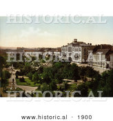 Historical Photochrom of the University of Belgrade, Serbia by Al