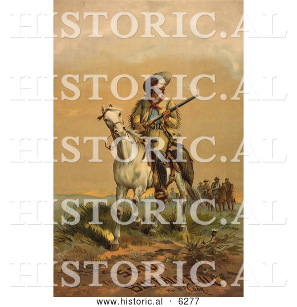 Historical Illustration of William F Cody (Buffalo Bill)
