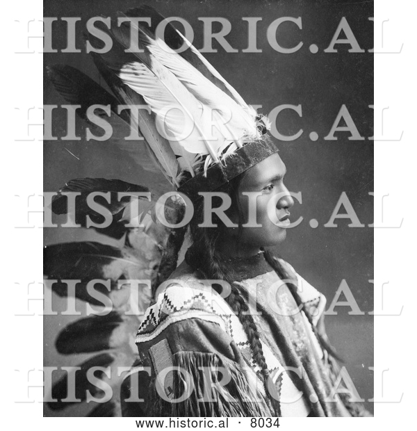 Historical Image of Batchese, Native American Indian 1902 - Black and White