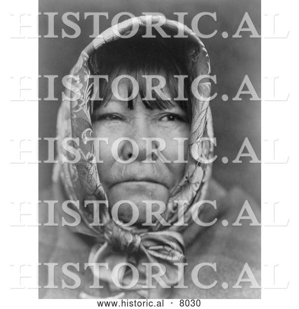 Historical Image of Datsolali, Washo Native American 1924 - Black and White