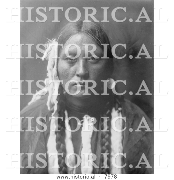 Historical Image of Kutenai Woman, a Native American Indian 1910 - Black and White