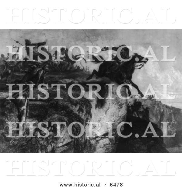 Historical Image of Major Samuel McColloch - American Revolutionary War - Black and White Version