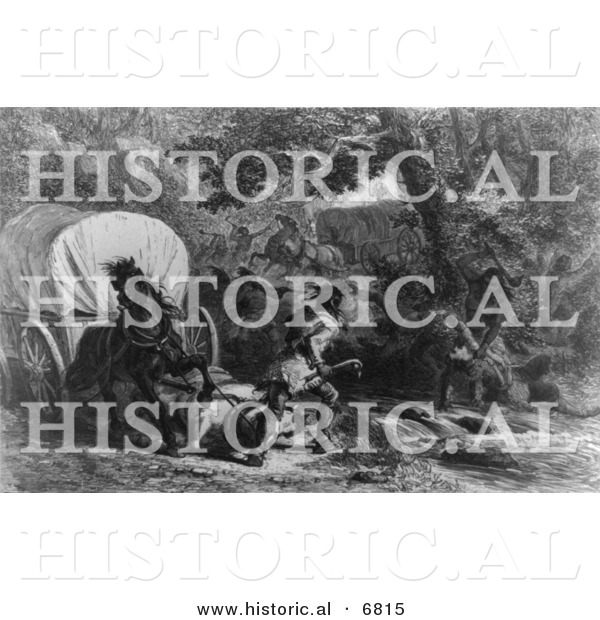 Historical Image of Massacre of Conococheague