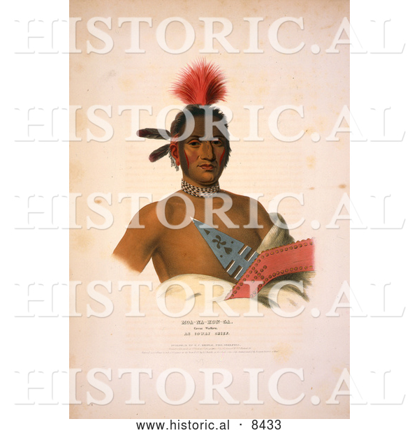 Historical Image of Moa-Na-Hon-Ga/Great Walker, Ioway Indian Chief
