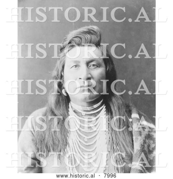 Historical Image of Nez Perce Native American Indian 1899 - Black and White