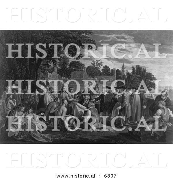Historical Image of William Penn 1681