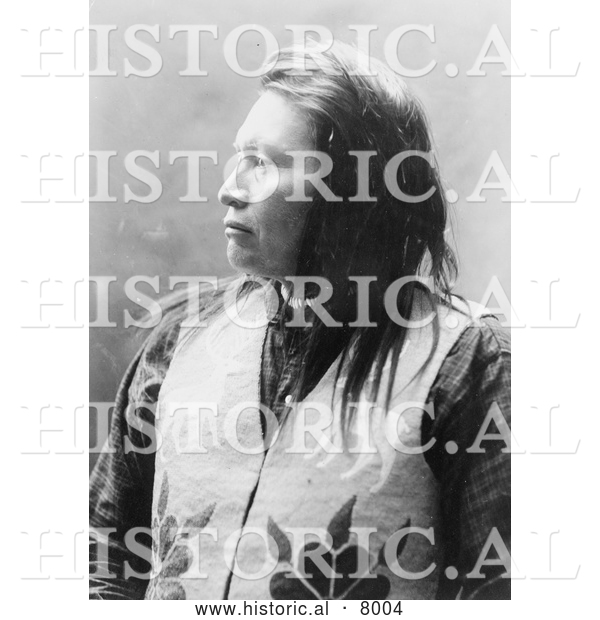 Historical Image of Yellow Wolf, Native American Indian 1909 - Black and White
