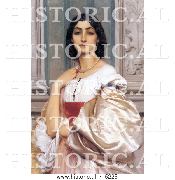 Historical Painting of a Roman Woman, La Nanna by Frederic Lord Leighton