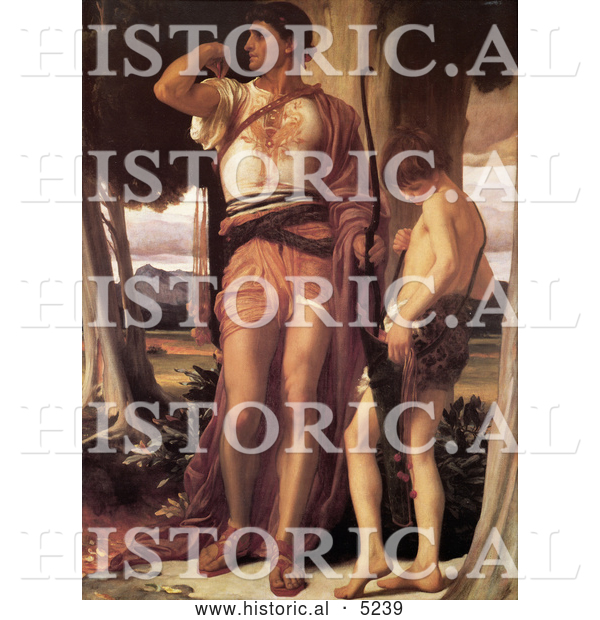 Historical Painting of Jonathan’s Token to David by Frederic Lord Leighton