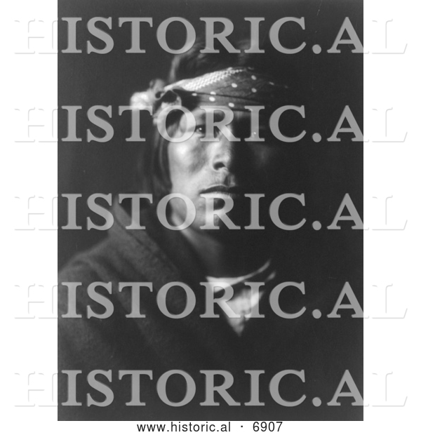 Historical Photo of Acoma Indian Man 1904 - Black and White