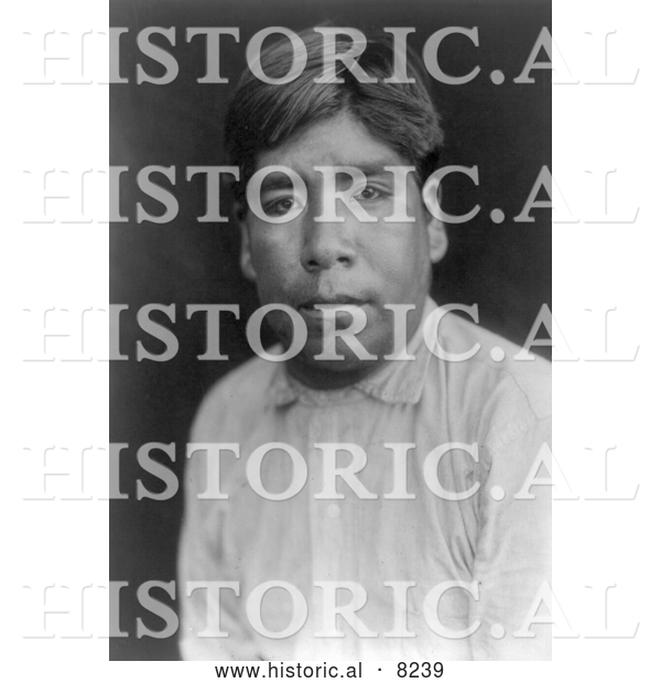 Historical Photo of Cahuilla Native American Man 1905 - Black and White