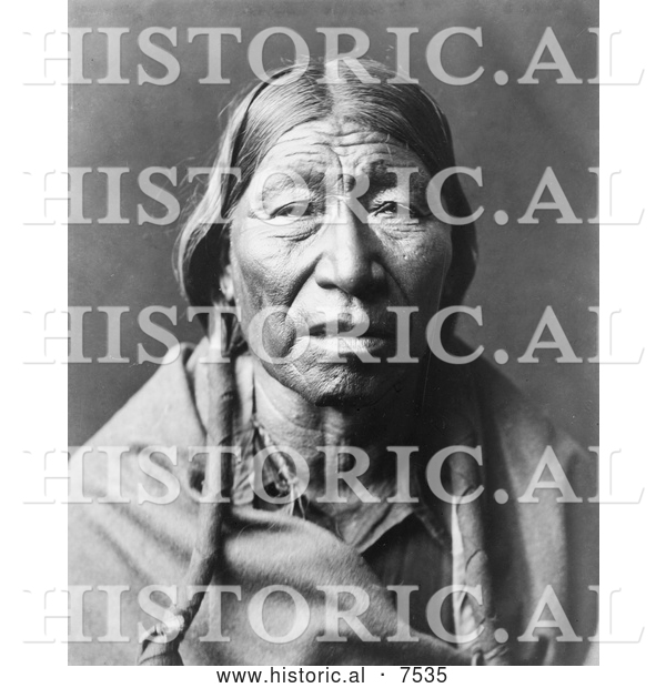 Historical Photo of Cheyenne Native American Man - Black and White