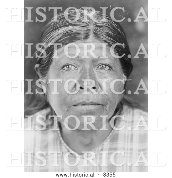 Historical Photo of Chukchansi Woman 1924 - Black and White