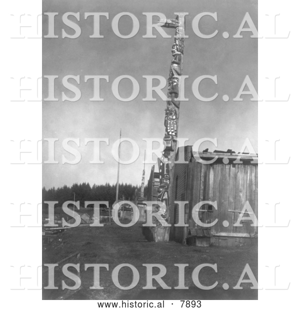Historical Photo of Fort Rupert 1914 - Black and White