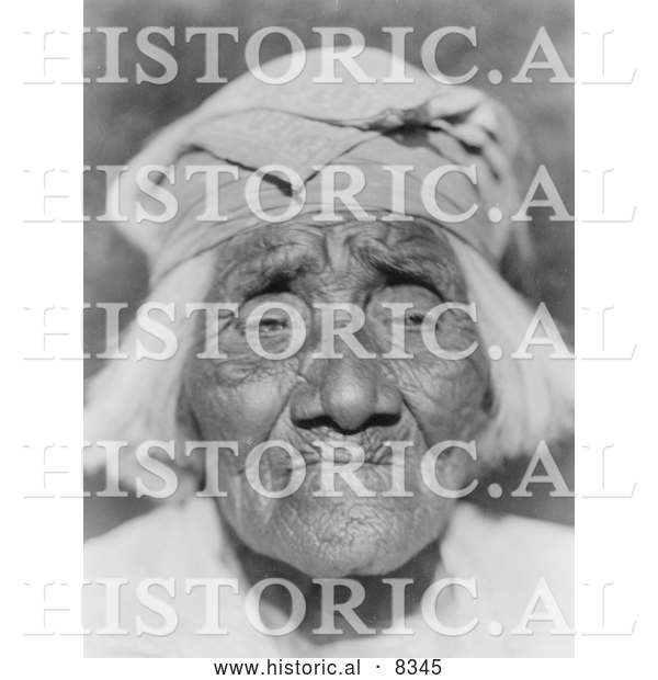 Historical Photo of Santa Ysabel Woman 1924 - Black and White