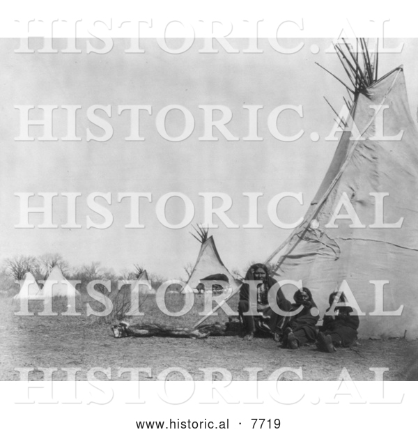 Historical Photo of Ta-Her-Ye-Qua-Hip 1873 - Black and White
