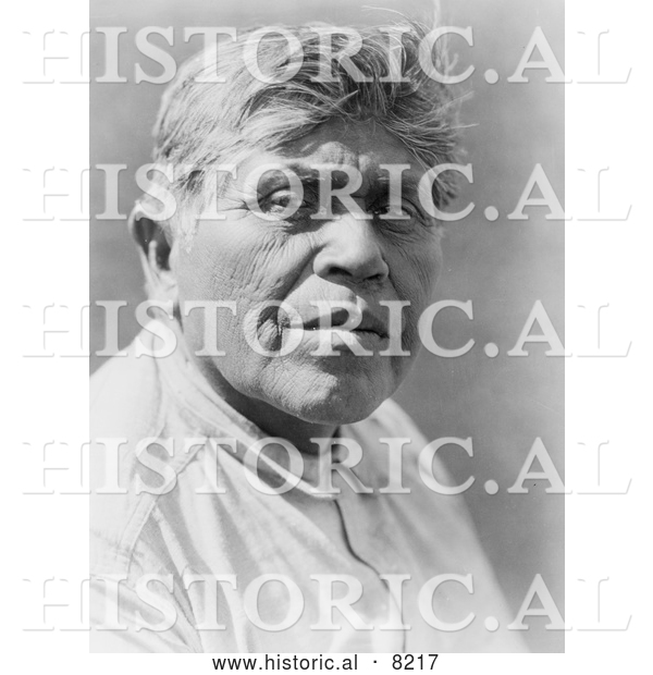 Historical Photo of Tejon Serrano Man - Black and White