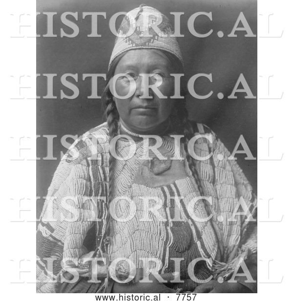 Historical Photo of Wife of Mnainak 1910 - Black and White