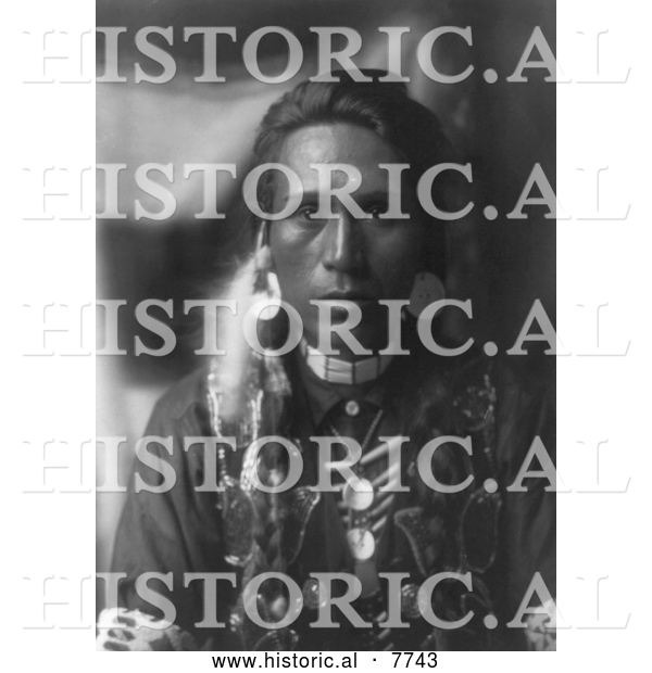 Historical Photo of Yakima Man 1910 - Black and White