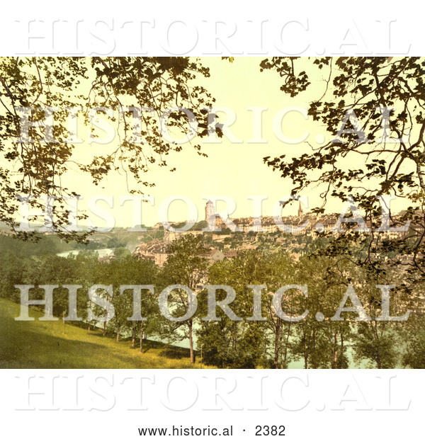 Historical Photochrom of Berne, Switzerland
