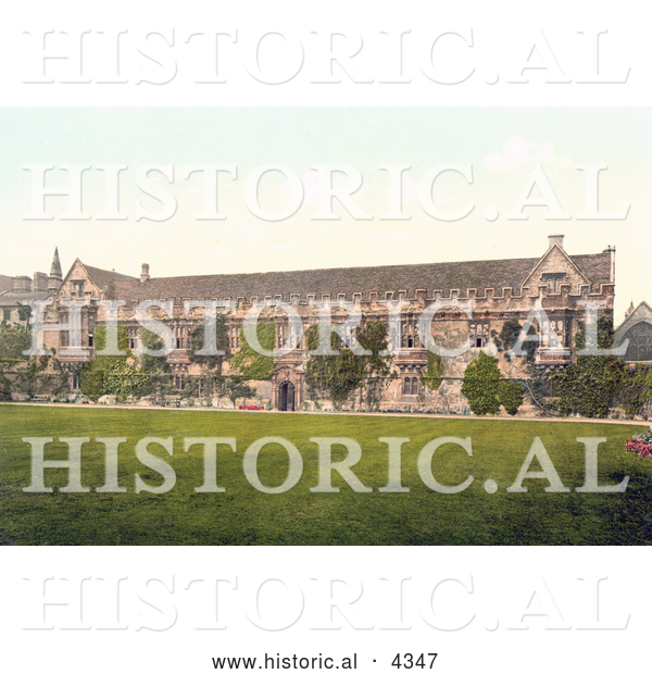 Historical Photochrom of St John’s College, Oxford Oxfordshire England UK
