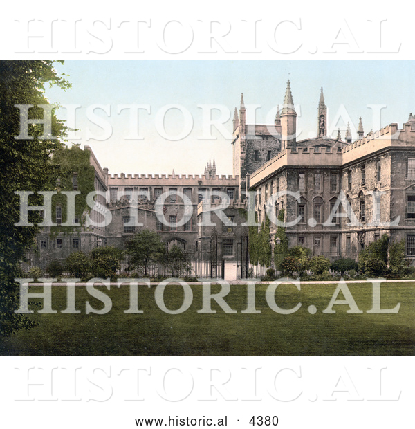 Historical Photochrom of the New College of St Mary in Oxford Oxfordshire England UK