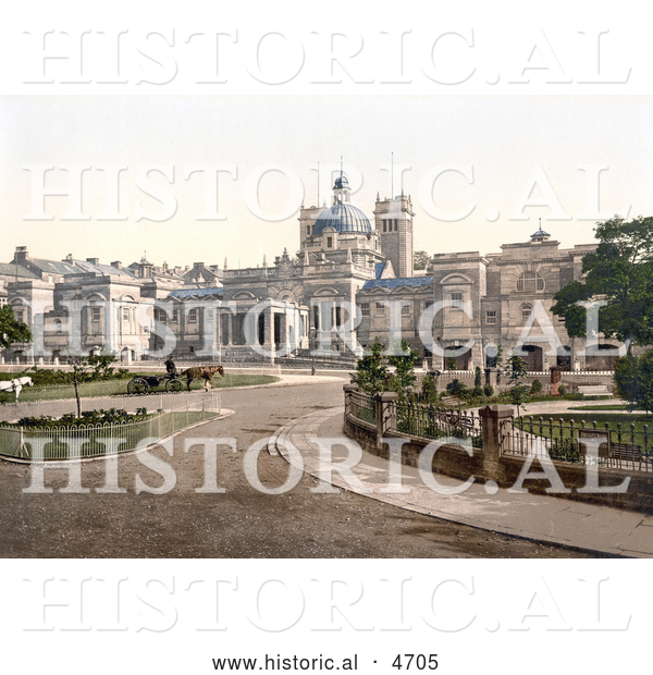 Historical Photochrom of the Royal Baths in Harrogate North Yorkshire England