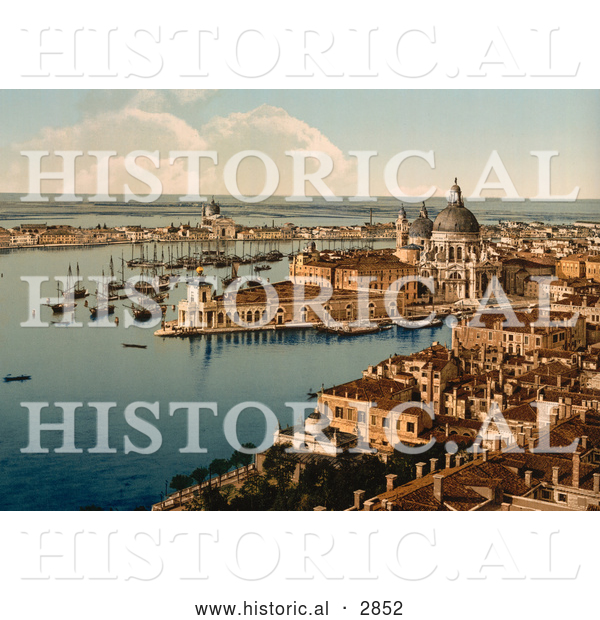 Historical Photochrom of Venice