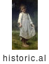 Historical Illustration of a Girl Holding Her Dress Out, the Curtsey by William-Adolphe Bouguereau by JVPD