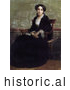 Historical Illustration of a Portrait of Genevieve Bouguereau by JVPD