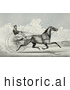 Historical Illustration of C. Champlin Driving the Trotting Horse Named George Palmer by Picsburg