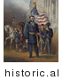 Historical Illustration of General Ulysses S Grant Standing with His Soldiers by JVPD