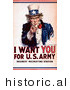 Historical Illustration of I Want You for the US Army - Uncle Sam Poster by JVPD