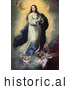 Historical Illustration of Mother of Jesus, Mary, As the Immaculate Conception by JVPD
