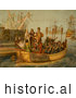 Historical Illustration of the First Voyage 1492 by JVPD