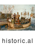 Historical Illustration of the First Voyage of Christopher Columbus by JVPD
