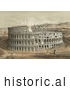Historical Illustration of the Roman Coliseum by JVPD