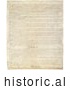 Historical Illustration of the Third Page of the United States Constitution by JVPD