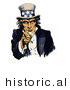 Historical Illustration of Uncle Sam Pointing at You While Recruiting for the Navy War by JVPD