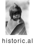 Historical Image of Chemehuevi Indian Boy 1907 - Black and White Version by Picsburg