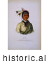 Historical Image of Chippewa Chief No-Tin 1842 by JVPD